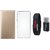 Redmi 3s Leather Cover with Memory Card Reader, Silicon Back Cover, Digital Watch