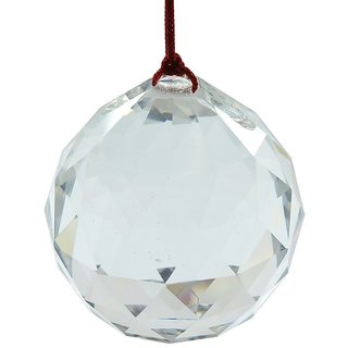 40mm Clear Crystal Ball Prisms Pendant Feng Shui Suncatcher Decorating Hanging Faceted Prism Balls