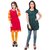 Meia combo pack of two  kurtis in vibrant colors
