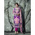 Shruti Cretion Women's Purple Embroidered Semi- Stitched Pashmina Dress Material