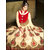 Shruti Cretion Women's Beige Embroidered Semi- Stitched Cotton Dress Material