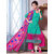 Shruti Cretion Women's Green Embroidered Semi- Stitched Cotton Dress Material