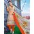 Shruti Cretion Women's Orange Embroidered Semi- Stitched Cotton Cotton Dress Material