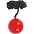 Port Red Leather Hanging Cricket practice balls