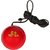 Port Red Leather Hanging Cricket practice ball