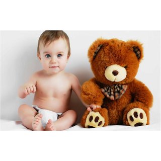 cute babies with teddy bear