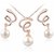 RM Jewellers 92.5 Sterling Silver American Pearl Stylish Pendant Set For Women ( RMJPS88824 )