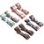 Colorific Bow Slider Combo (Pack of 8 - Light Blue,Pink,Brown,Navy Blue  Pink)