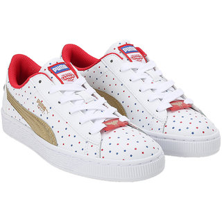 Buy Puma JL Wonder Woman Basket Jr White Casual shoes for Girls Online @  ₹4499 from ShopClues