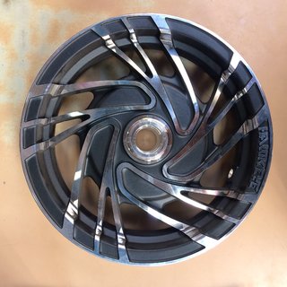 Buy Scooter Alloy Wheels Black Set of 2 12 10 Inch Front Rear Drum