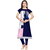 Multicolor Digital Print Crepe Casual Straight Kurti