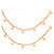 Gold Plated White Stone Anklet With Ghungroo by sparkling Jewellery