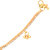 Gold Plated White Stone Anklet With Ghungroo by sparkling Jewellery