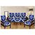 Shiv kirpa Blue Color 5 Seater Sofa Cover Pack Of 6