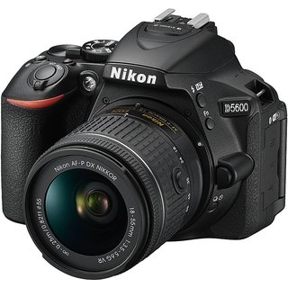 Nikon DX D5600 DSLR Camera AF P 18 55mm VR Kit Lens Black DSLR Cameras