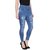 Sumitra Women's Denim Embroidery Blue Jeans