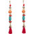 Jaipur multi-color beads with red tassel danglers