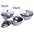 Donga with Lid Stainless Steel 2pcs 1 Set