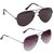 Yuvi Black And Purple UV Protection Aviator for Women Combo Pack Of 2