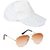 Yuvi Brown Shade Sunglasses  White Cap Pack of 2