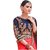 Kanha Fashion Red Chiffon Silk Saree