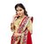 none Red Georgette Embroidered Saree With Blouse