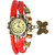 DS FASHION Analog White Dial Leather Strap Watch For Womens And Girls - DR-RD