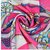 GirlZ! Pink Long Chiffon Bandana Designer Pattern Scarf Wraps Shawl Stole Soft Scarves For Girls And Women
