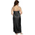 Be You Black Satin Solid Women's Nighty with Robe