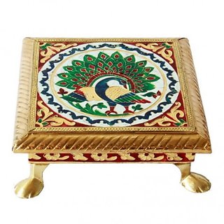 Golden Chowki / Seat 6 (Meenakari)