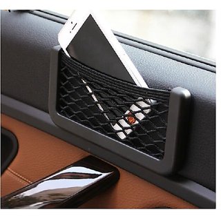 S4D Car Accessories Mobile Phone Car Holder String Bag (Black)