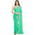 Women's Green Georgette Sari Peral Work With  Blouse 					