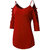 Aashish Garments - Red Cold Shoulder Women Top