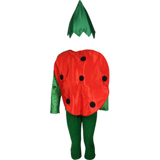 Raj Costume Polyester Watermelon Fruits Fancy Dress For Kids