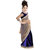 Pratima Multicolour Half N Half Royal Blue Velvet Ready to wear Kids Saree