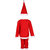 Raj Costume Polyester Santa Clause Fancy Dress For Kids