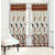 Gharshingar Primium Brown Abstract Polyester Set of 6 Curtains