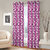 Gharshingar Primium Pink Abstract Polyester Single Curtains