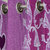 Gharshingar Primium Pink Abstract Polyester Set of 8 Curtains