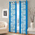 Gharshingar Primium Blue Abstract Polyester Set of 5 Curtains
