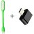 Fam USB OTG Adaptor and USB Light Combo