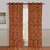 Gharshingar Primium Brown & Orange Abstract Polyester Set of 10 Curtains