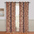 Gharshingar Primium Brown Abstract Polyester Set of 5 Curtains