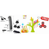 FREE 3 in 1 MENS TRIMMER CORDLESS RECHARGEABLE NS-216 MEN HAIR TRIMMER SHAVING RAZOR MACHINE CLIPPER