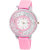 Varni Retail Movable Diamond Pandadi Print Dial Pink Strap Girls Watch For Women