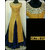 Salwar Soul womens Designer New Party Wear Yellow nd Blue Taffeta Silk Long Semi-Stitched Suit For Girls  Womens