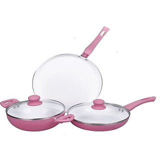 SAVVY Triple Layer coated 5 Pc Ceramic Cookware