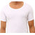 Bharat svk Men's Half Sleeves white Cotton Vest (Pack of 3)