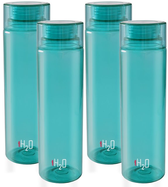 Cello H2O 1 Litre Water Bottle Pack of 2 Green and Pink