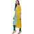 Janasya Women's Yellow Printed Crepe A-Line Kurti